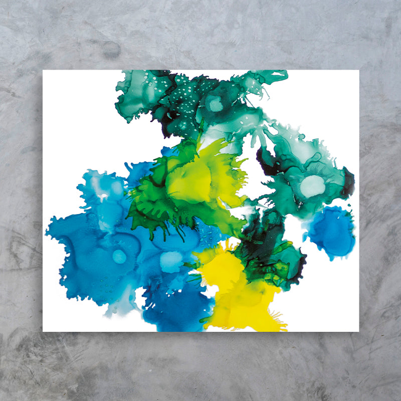 Bubbly green⎜Canvas print